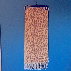 Nordstrom leopard print cashmere scarf